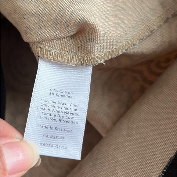 TALBOTS COTTON CANVAS SKIRT SZ 10 - Picture 3 of 7